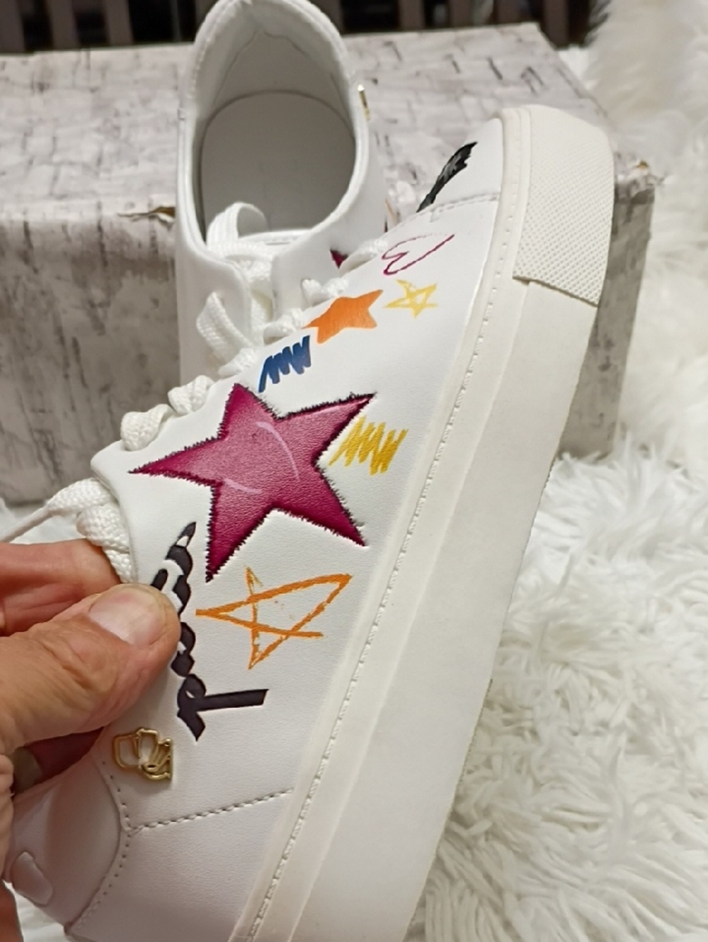 Karl Lagerfeld Cate Ikonic Sneakers Women's Sz 7m 🆕 $149 - Picture 4 of 11